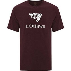 (3 for $20,bundle) Maroon Uottawa GG T-shirt 100% cotton